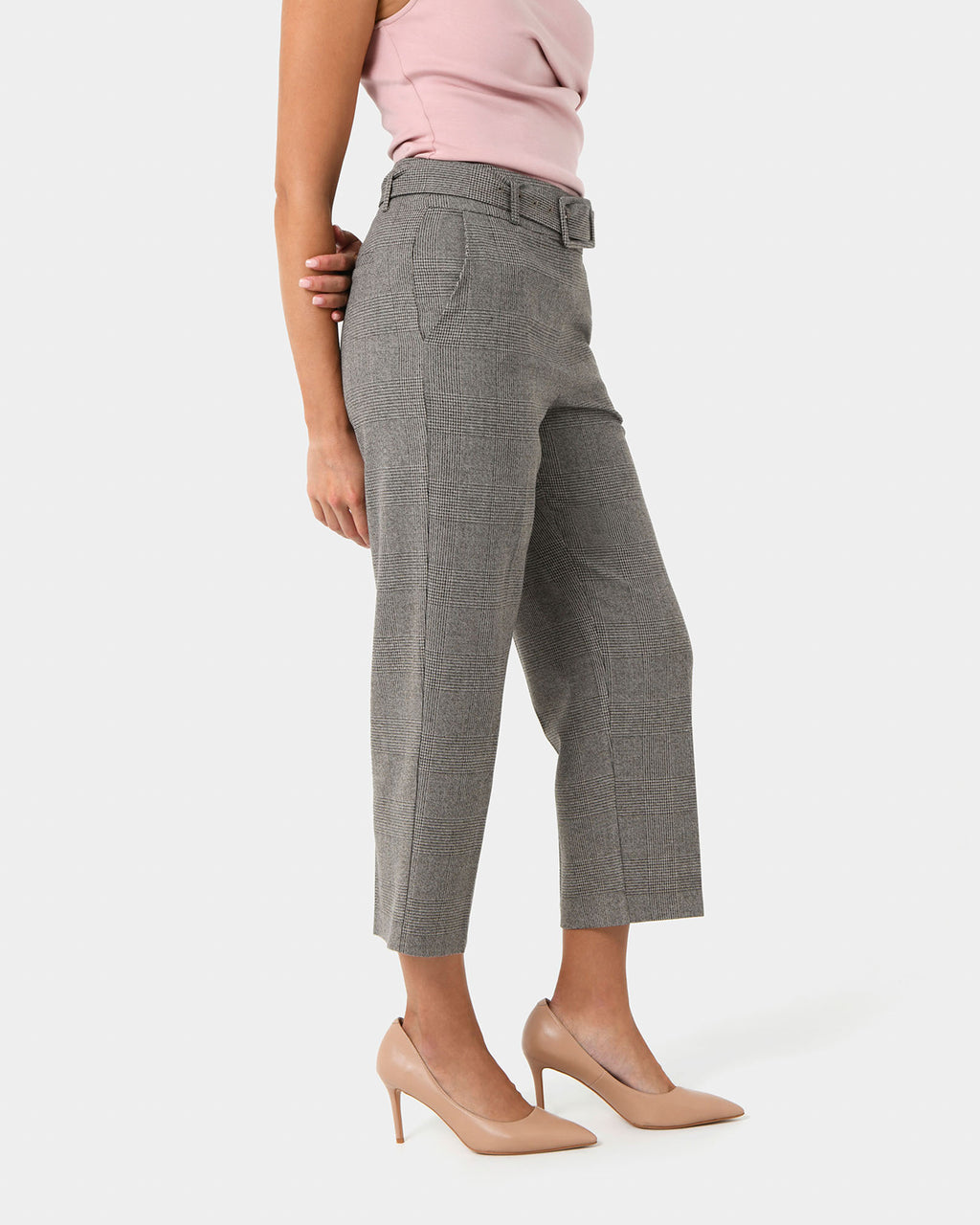 Kai Checked Crop Pants