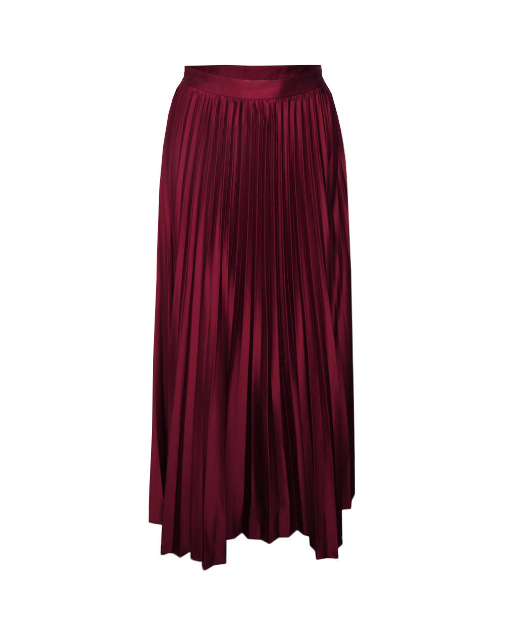 Zyla Satin Pleated Skirt