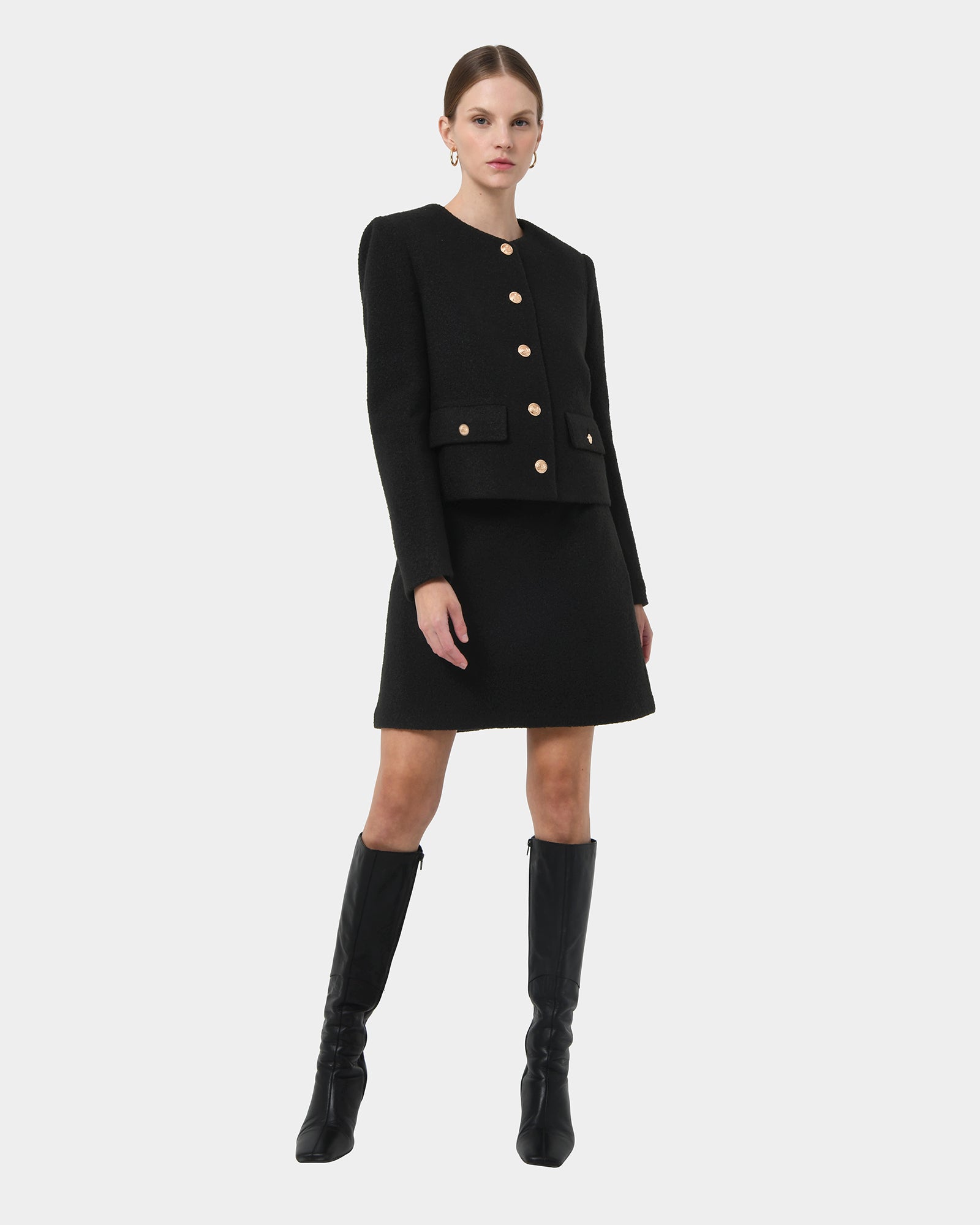 Zahra Boucle Yarn Mini Skirt