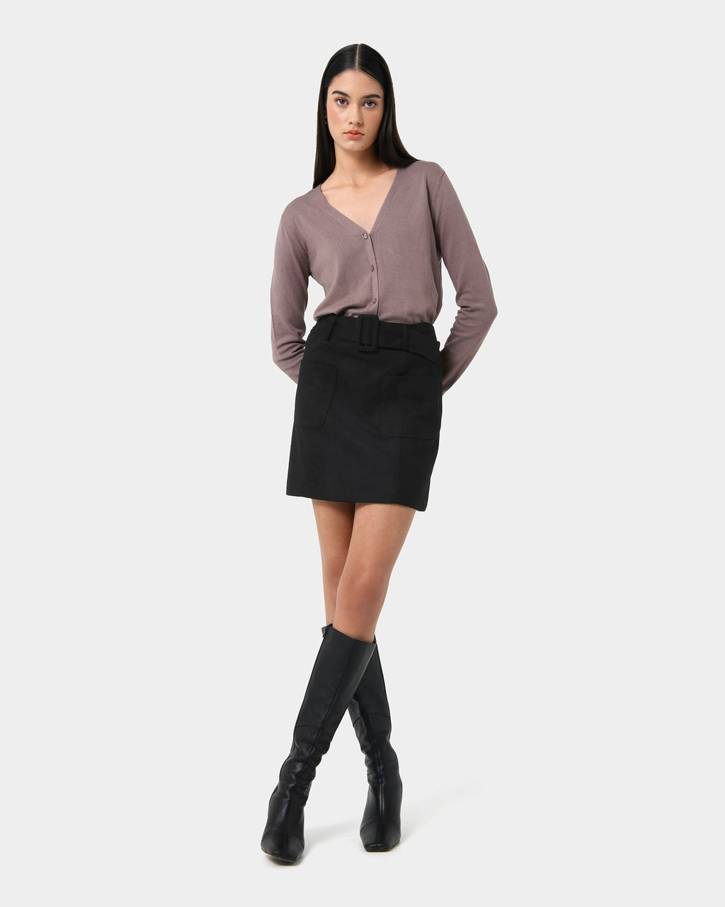 Julie Faux Suede Mini Skirt