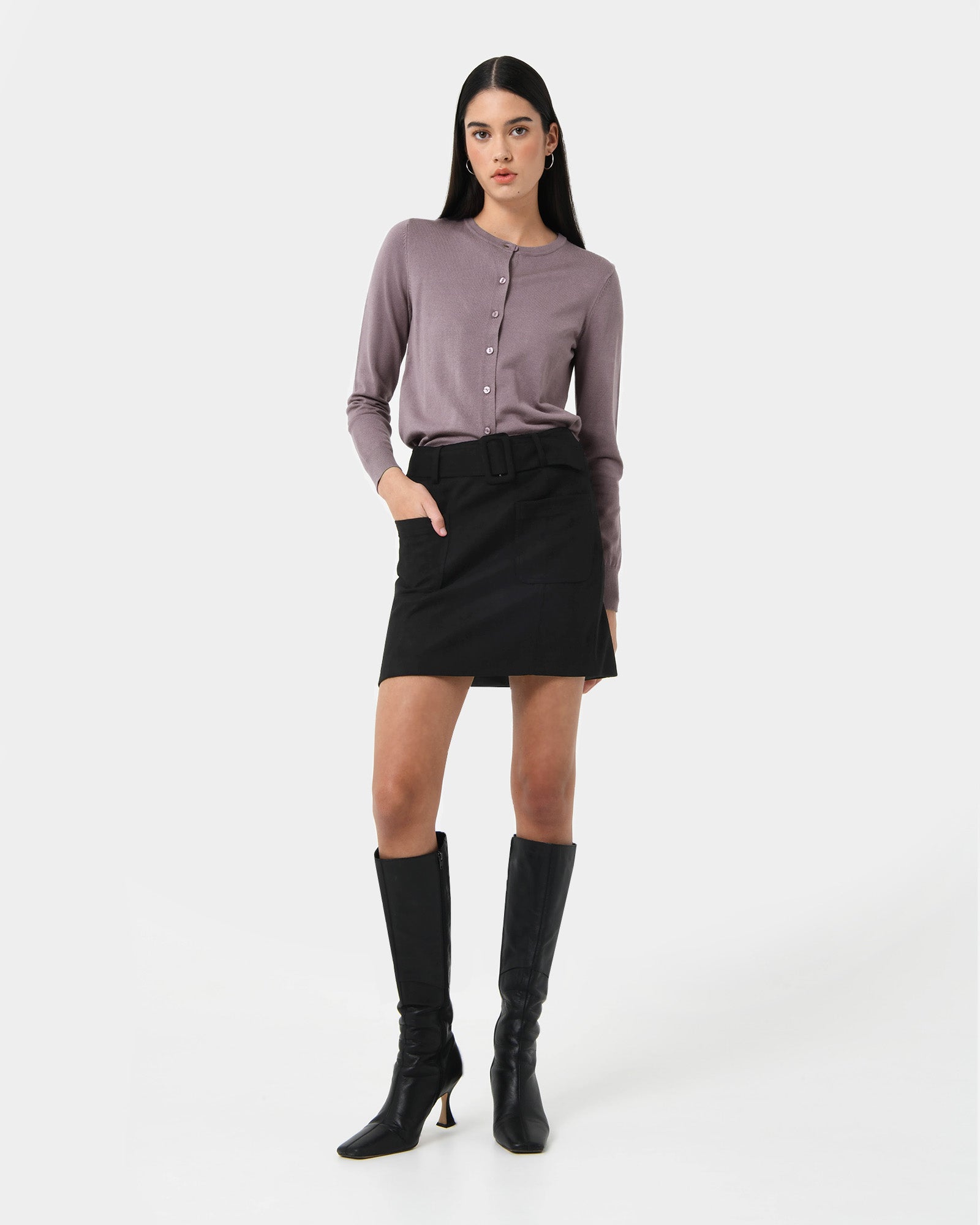 Julie Faux Suede Mini Skirt
