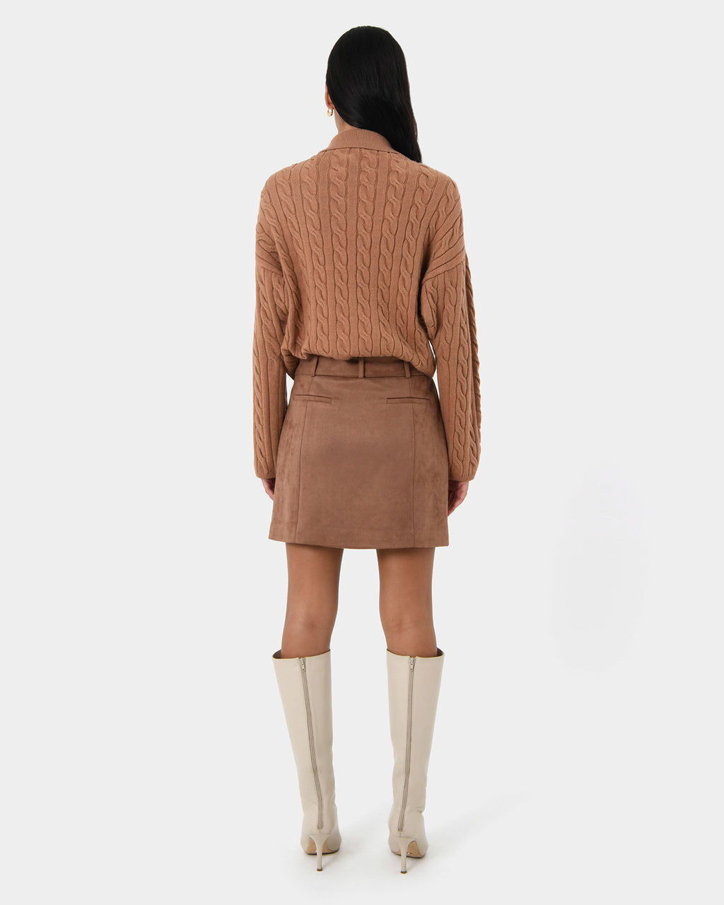 Julie Faux Suede Mini Skirt