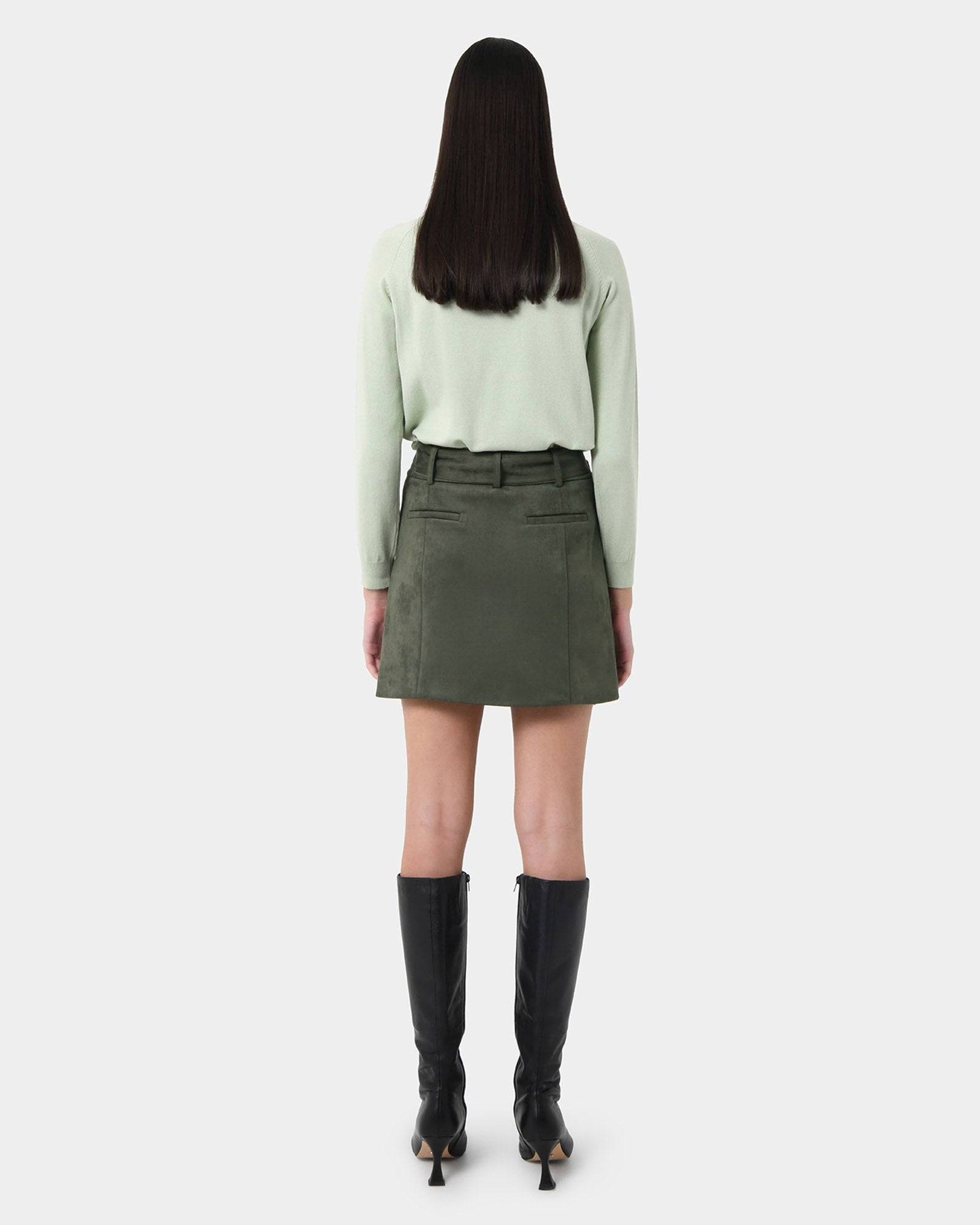 Julie Faux Suede Mini Skirt