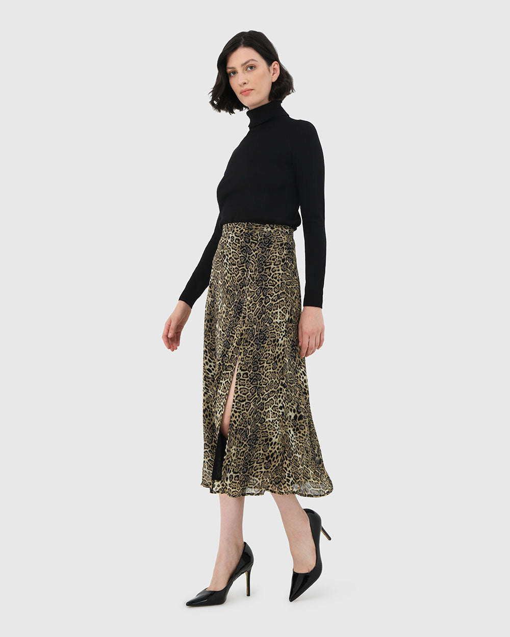 Pamelia Animal Print Skirt