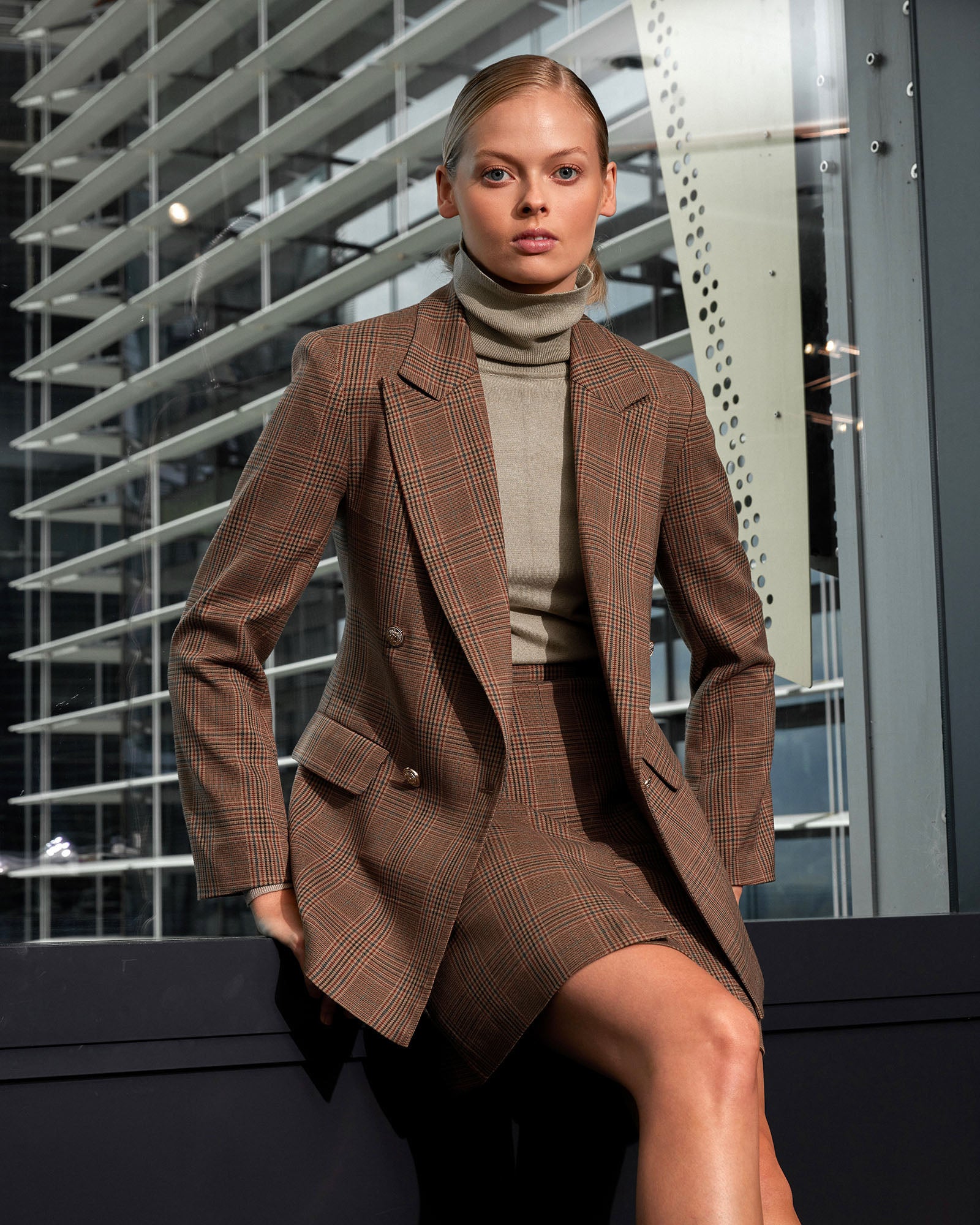 Harlowe Check Mini Skirt