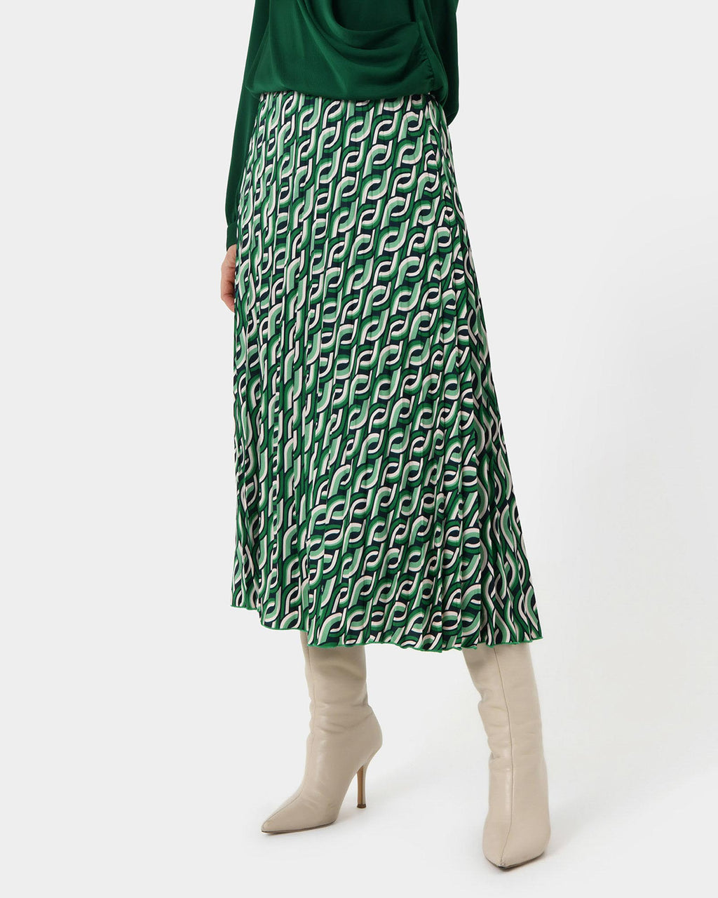Keira Printed Midi Skirt