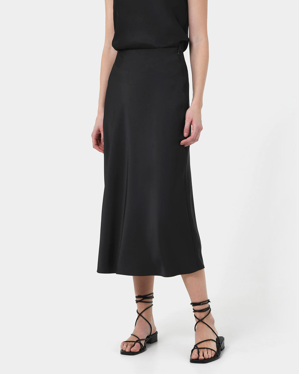 Kalena Satin Bias Skirt