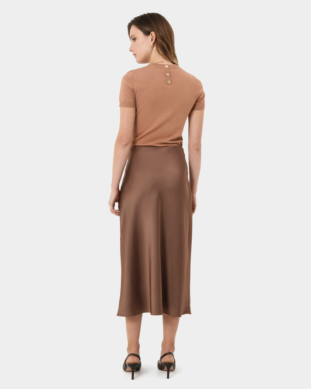 Kalena Satin Bias Skirt