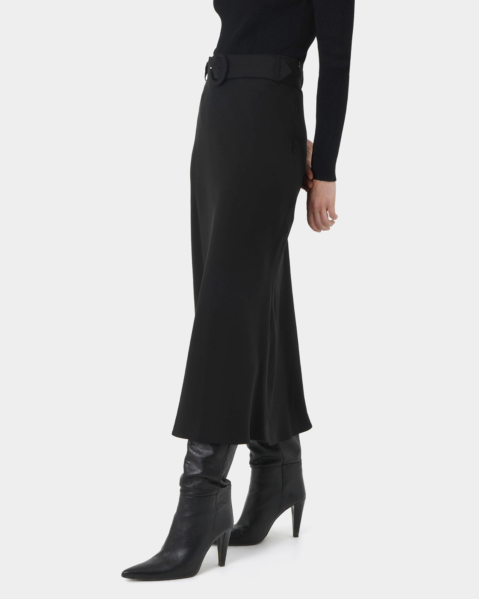 Isla Belted Midi Skirt