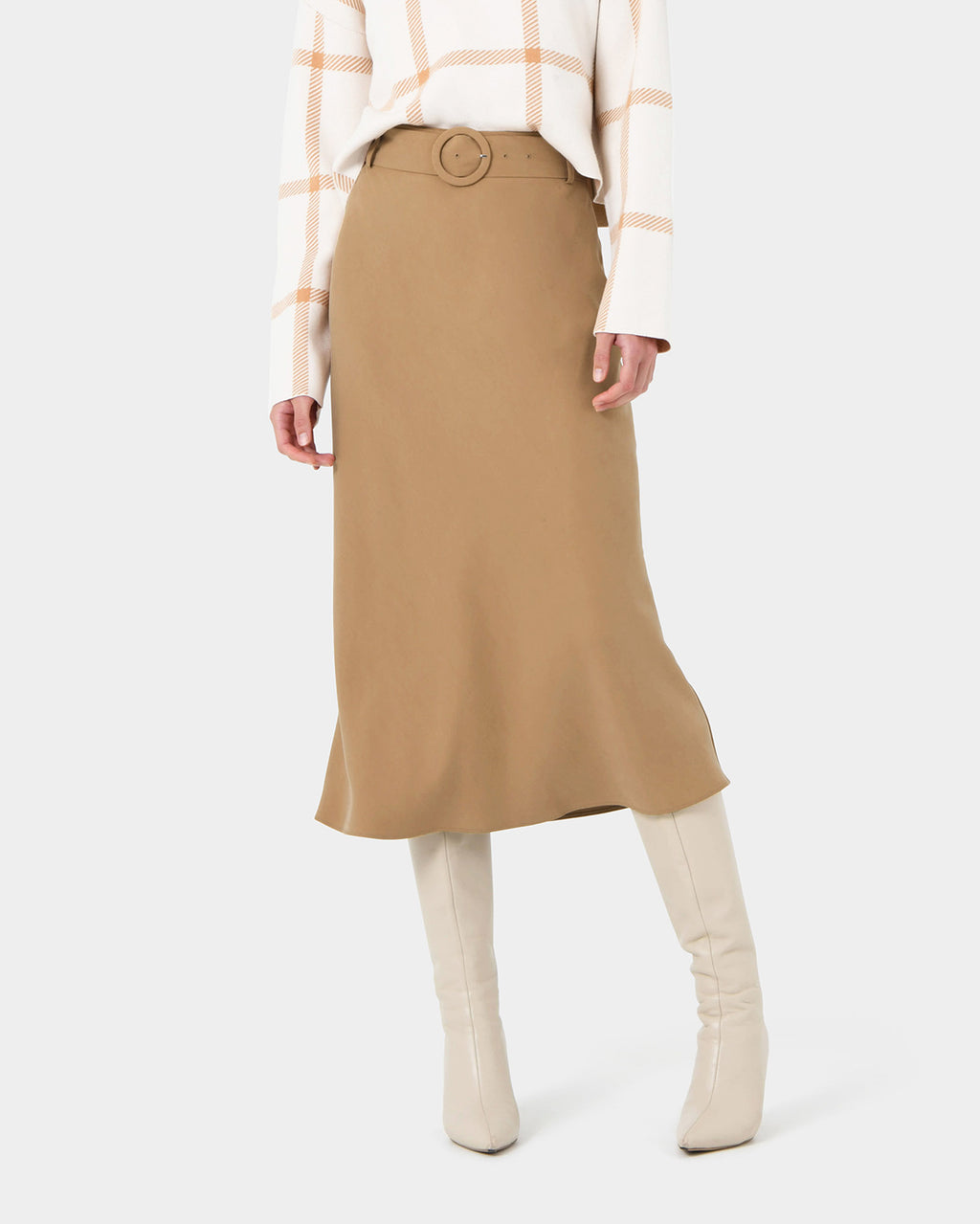 Isla Belted Midi Skirt