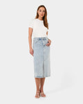 Veronique Midi Denim Skirt