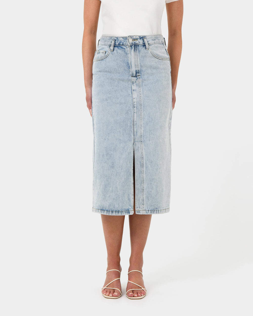 Veronique Midi Denim Skirt