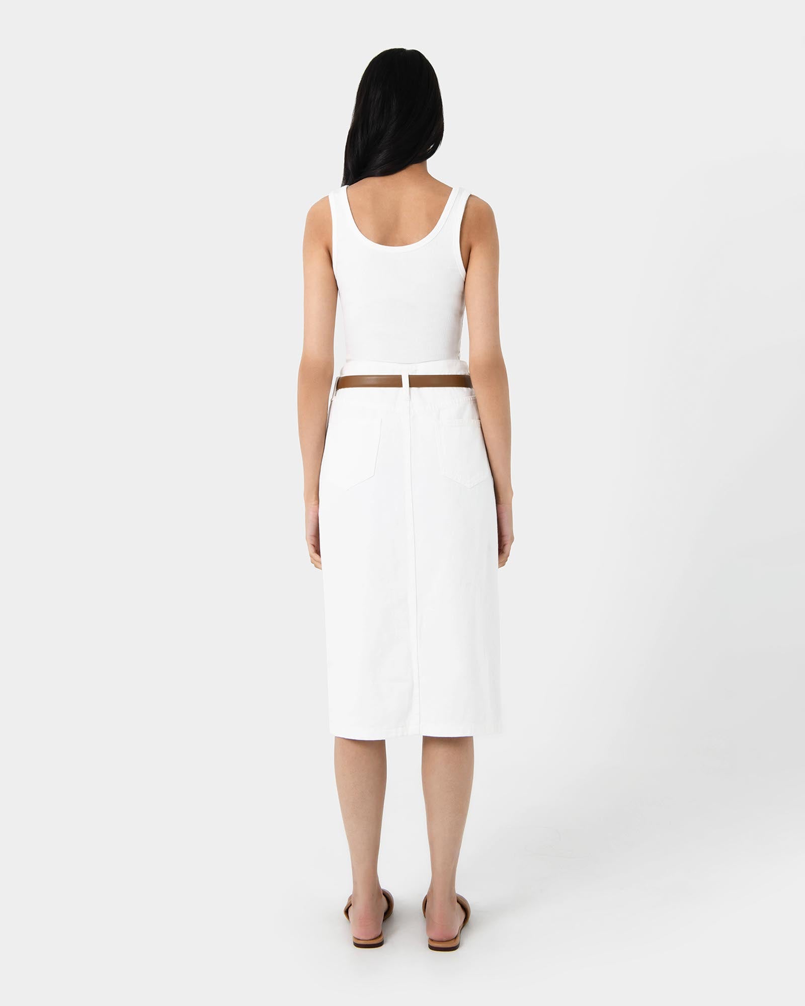 Veronique Midi Denim Skirt