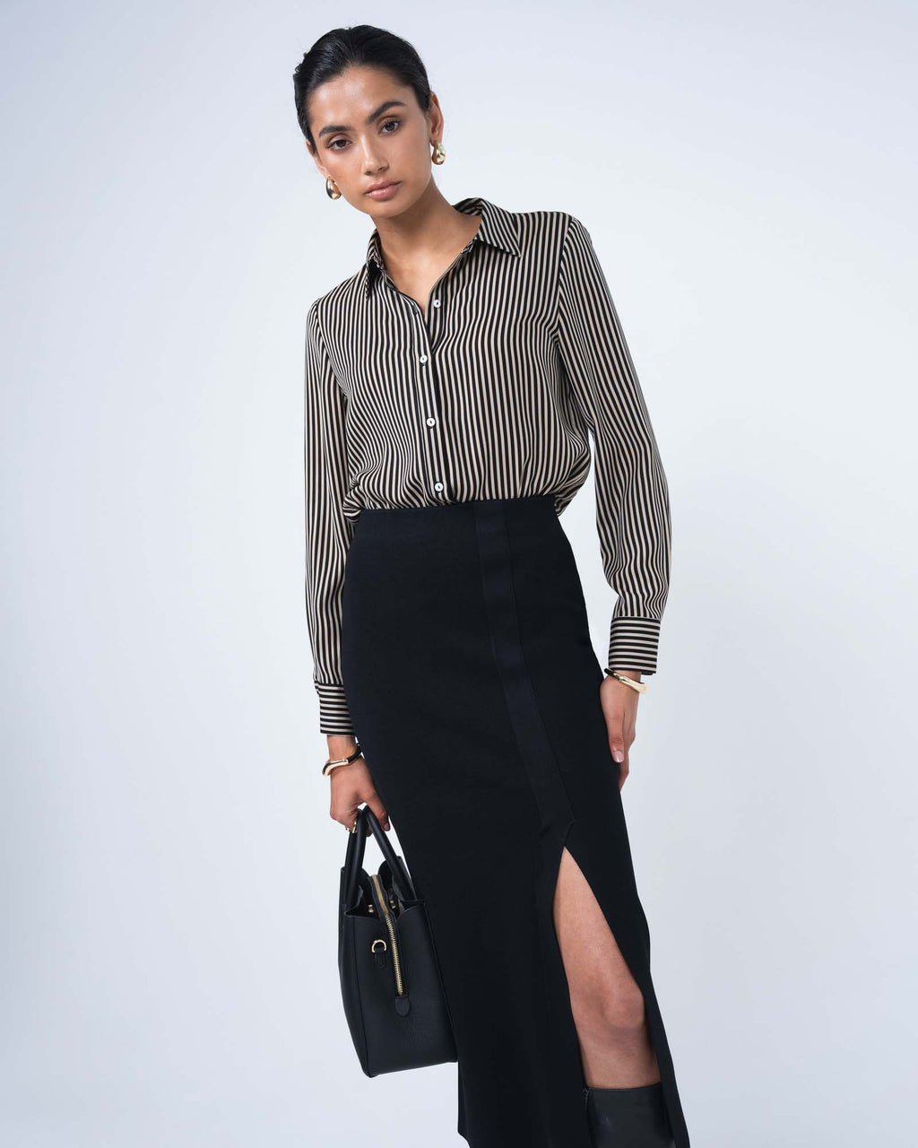 Betty Knit Split Skirt
