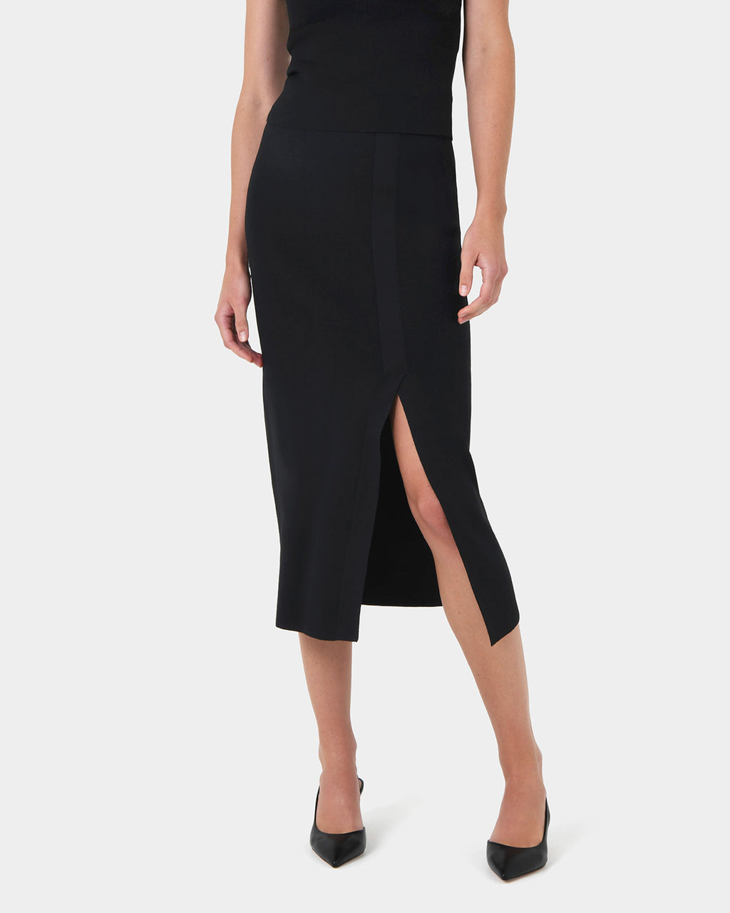 Betty Knit Split Skirt