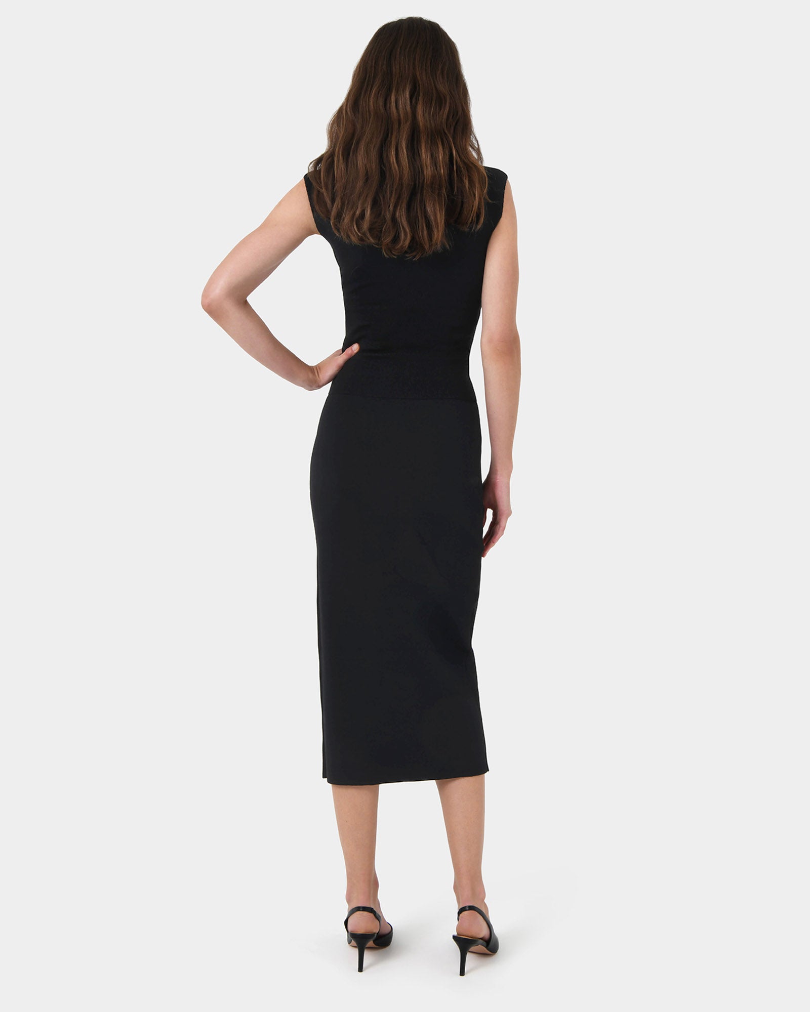 Betty Knit Split Skirt