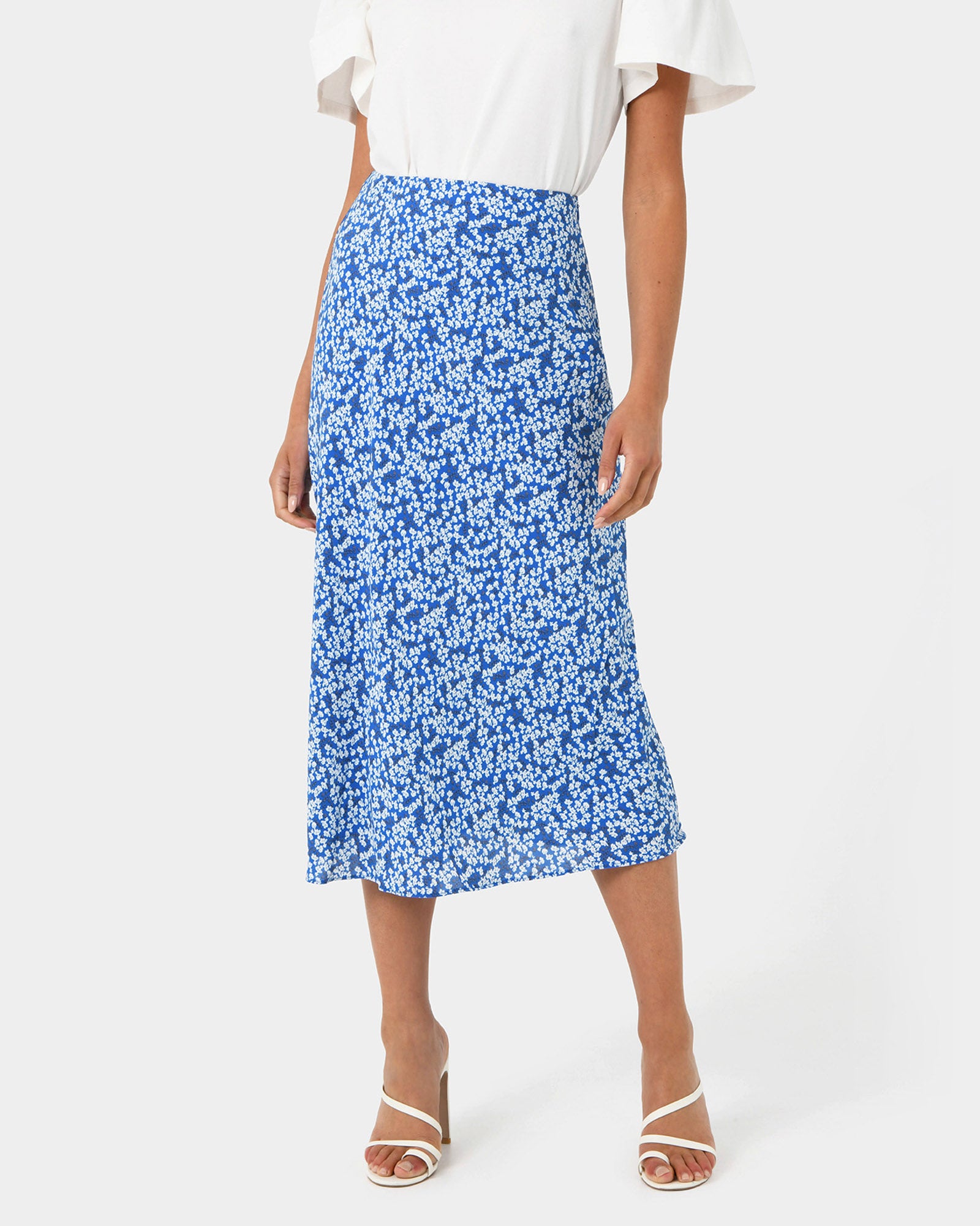 Cora Bias Floral Skirt