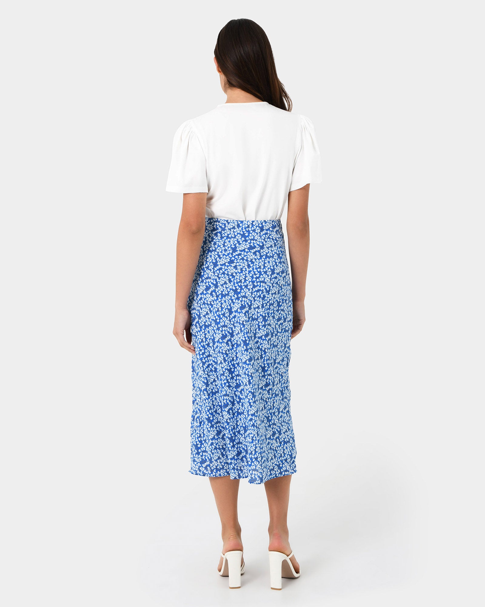 Cora Bias Floral Skirt