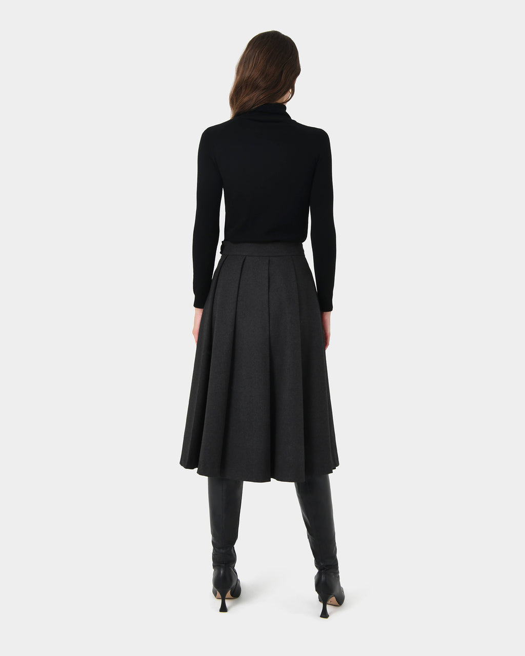 Ryan Pleated Midi Skirt