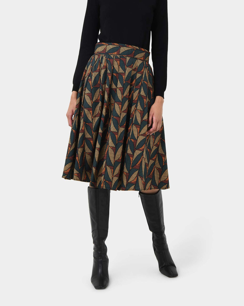 Lela Printed Full Skirt