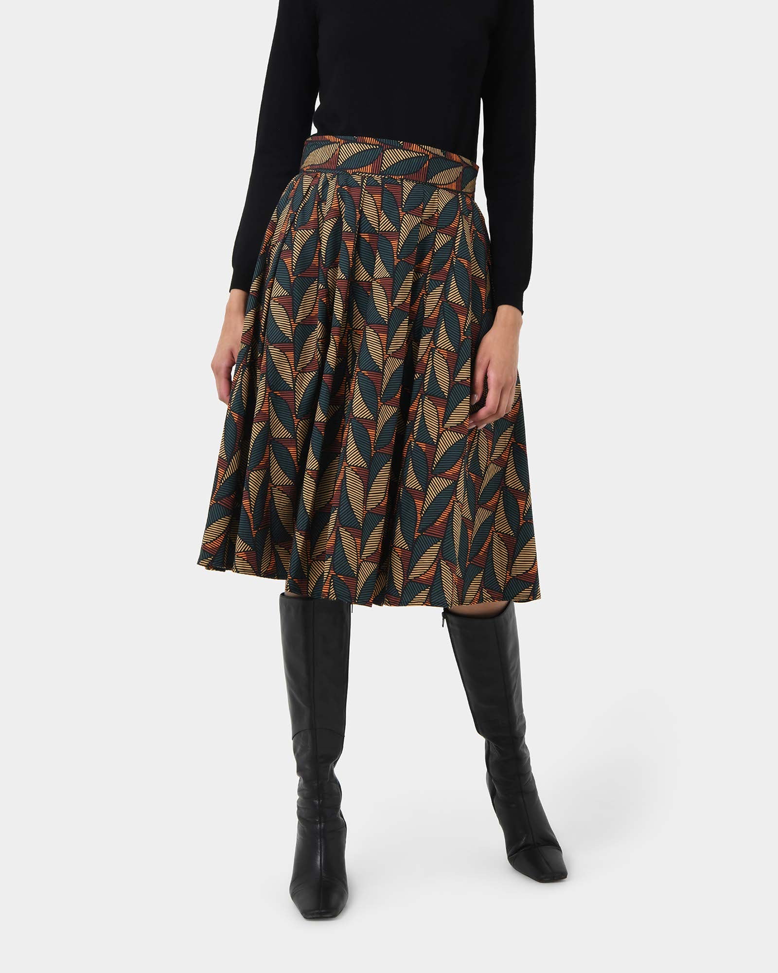 Lela Printed Full Skirt