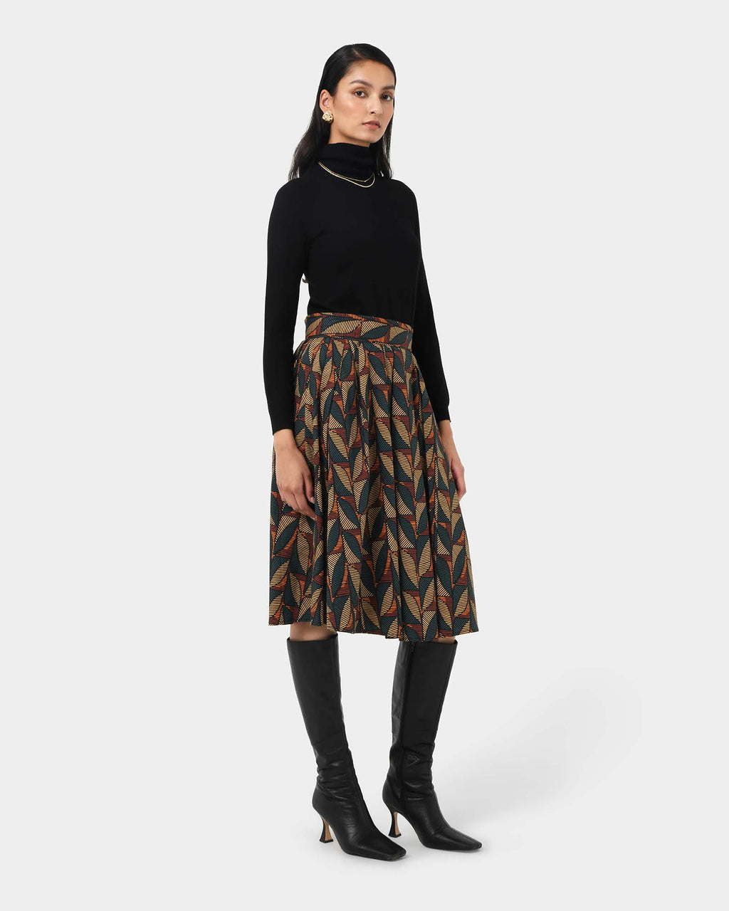 Lela Printed Full Skirt