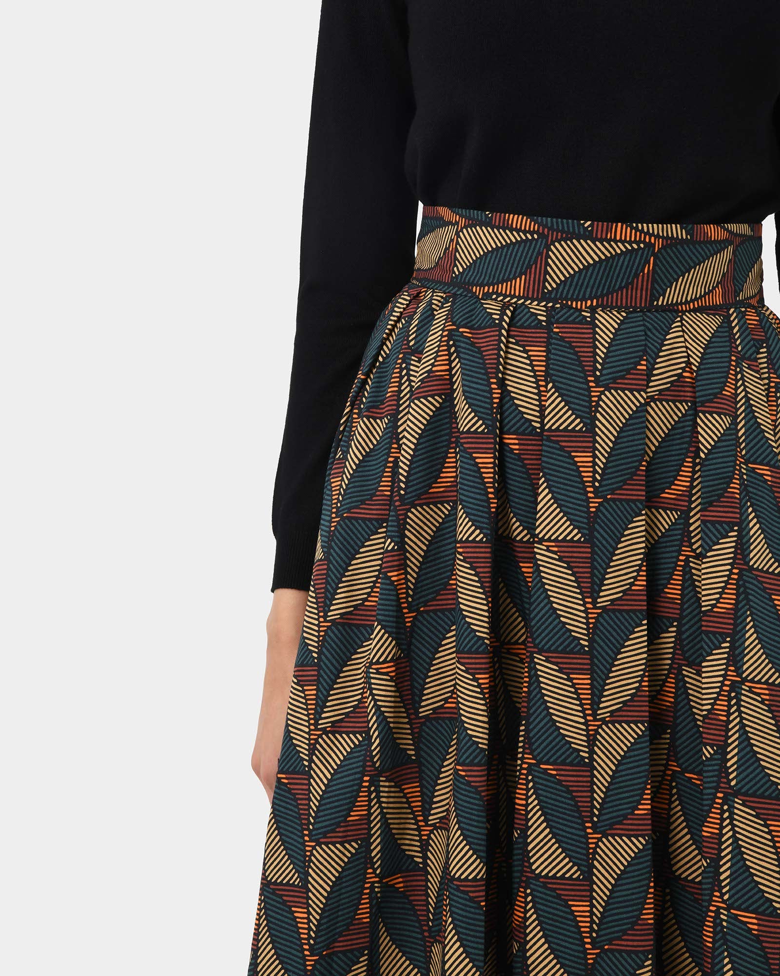 Lela Printed Full Skirt