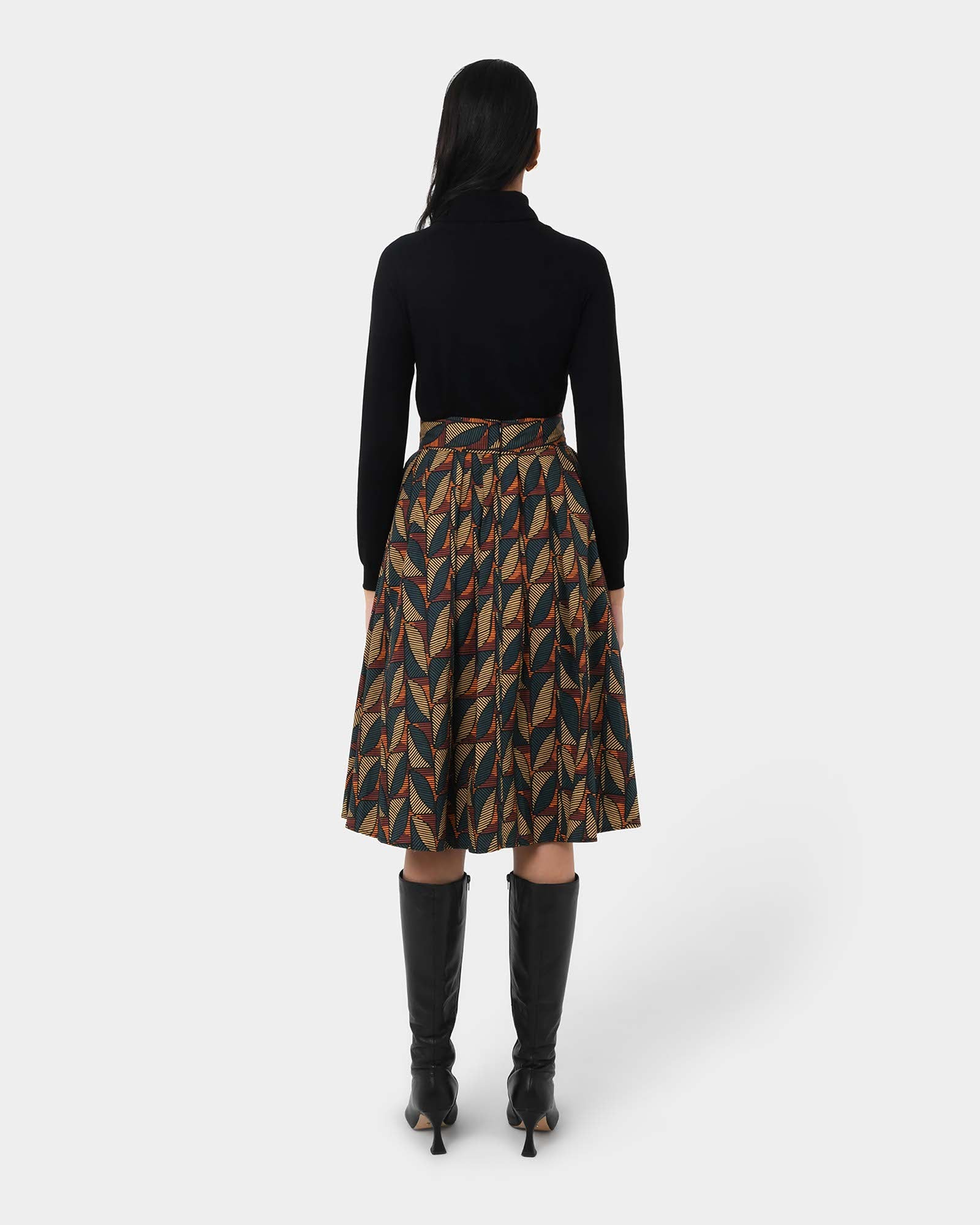 Lela Printed Full Skirt