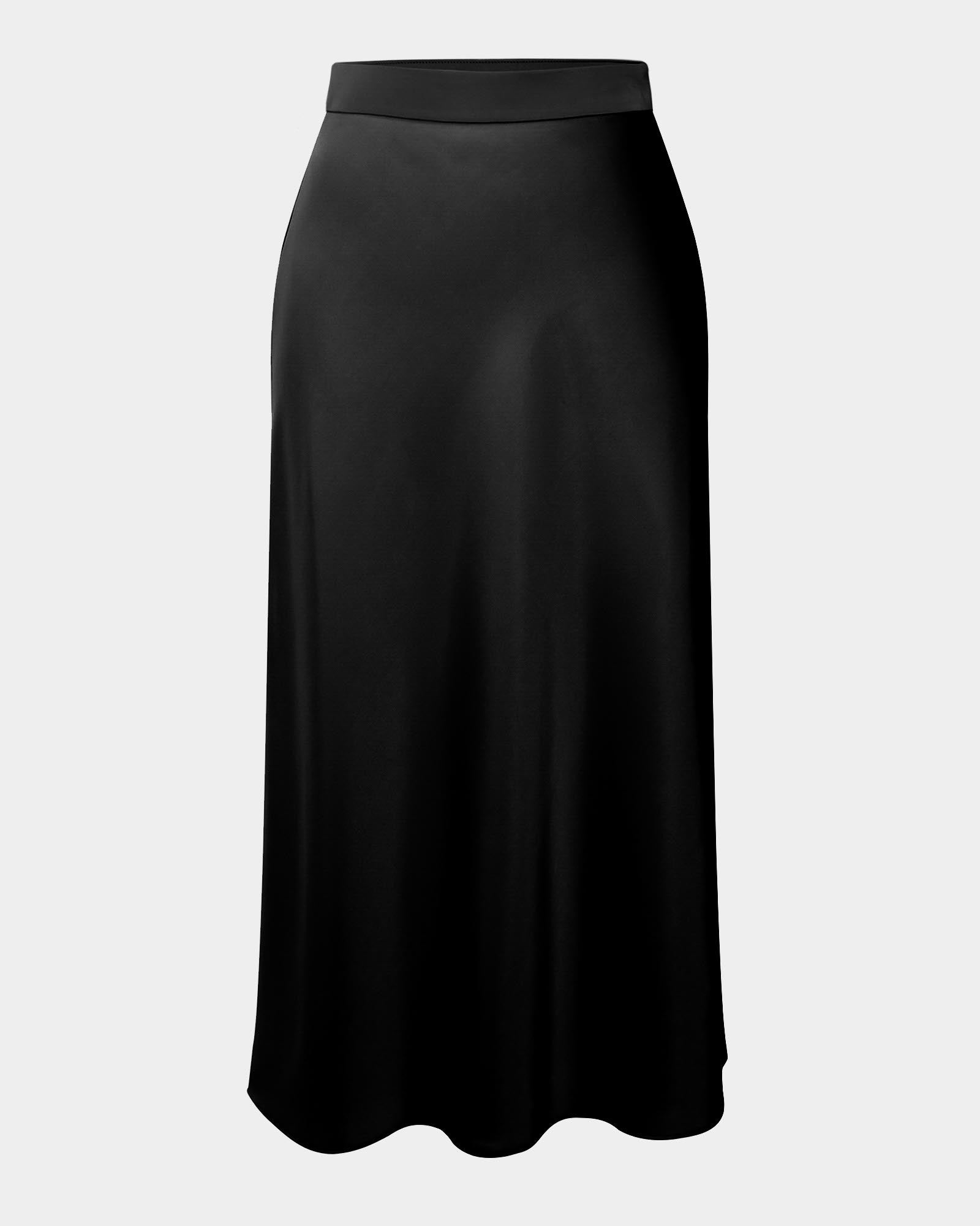 Joy Satin Midi Skirt