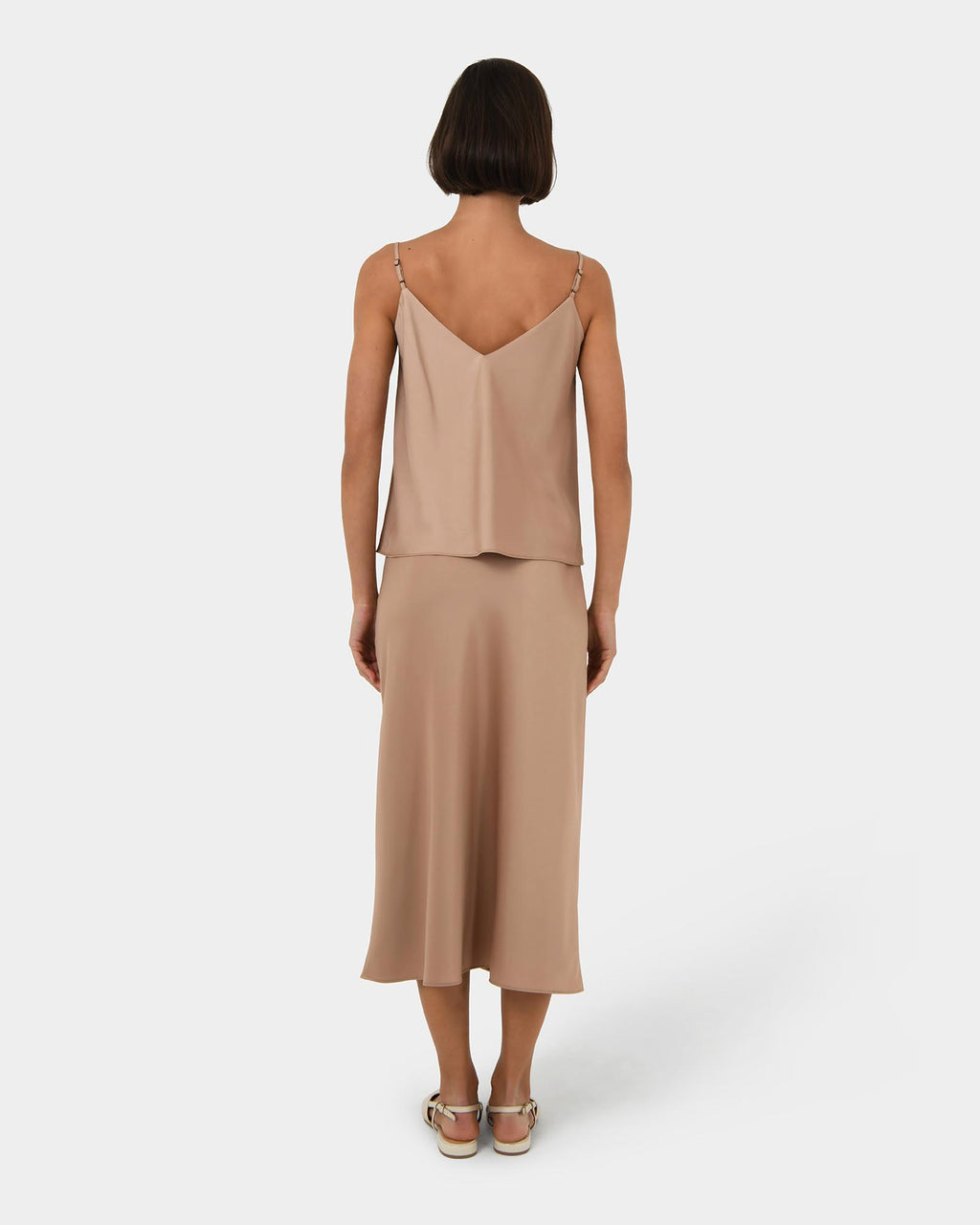 Joy Satin Midi Skirt