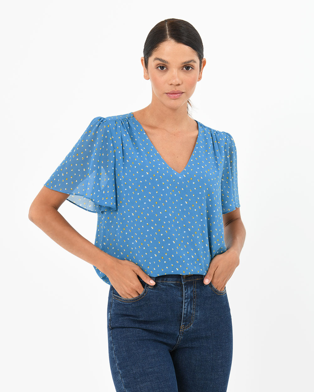 Alyna V-Neck Blouse