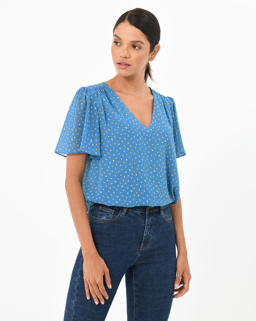 Alyna V-Neck Blouse