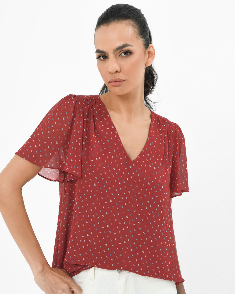 Alyna V-Neck Blouse