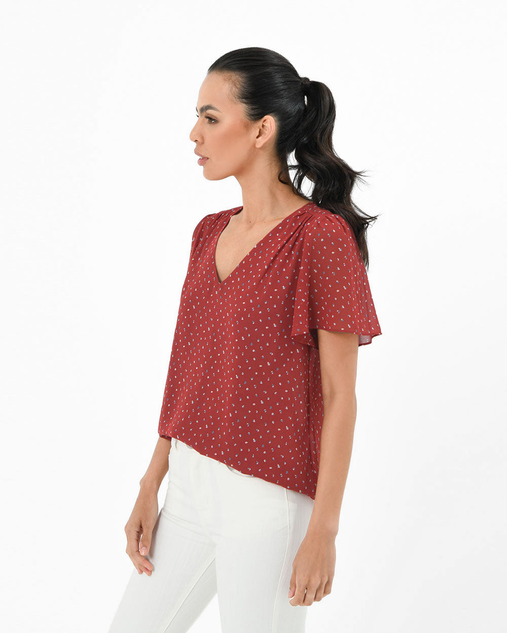 Alyna V-Neck Blouse