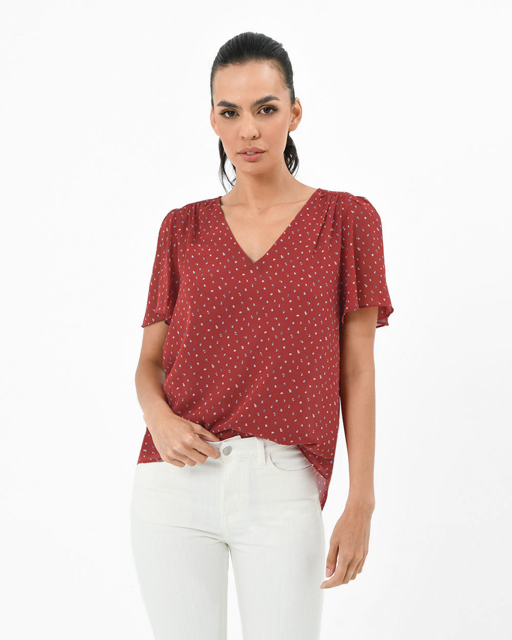 Alyna V-Neck Blouse