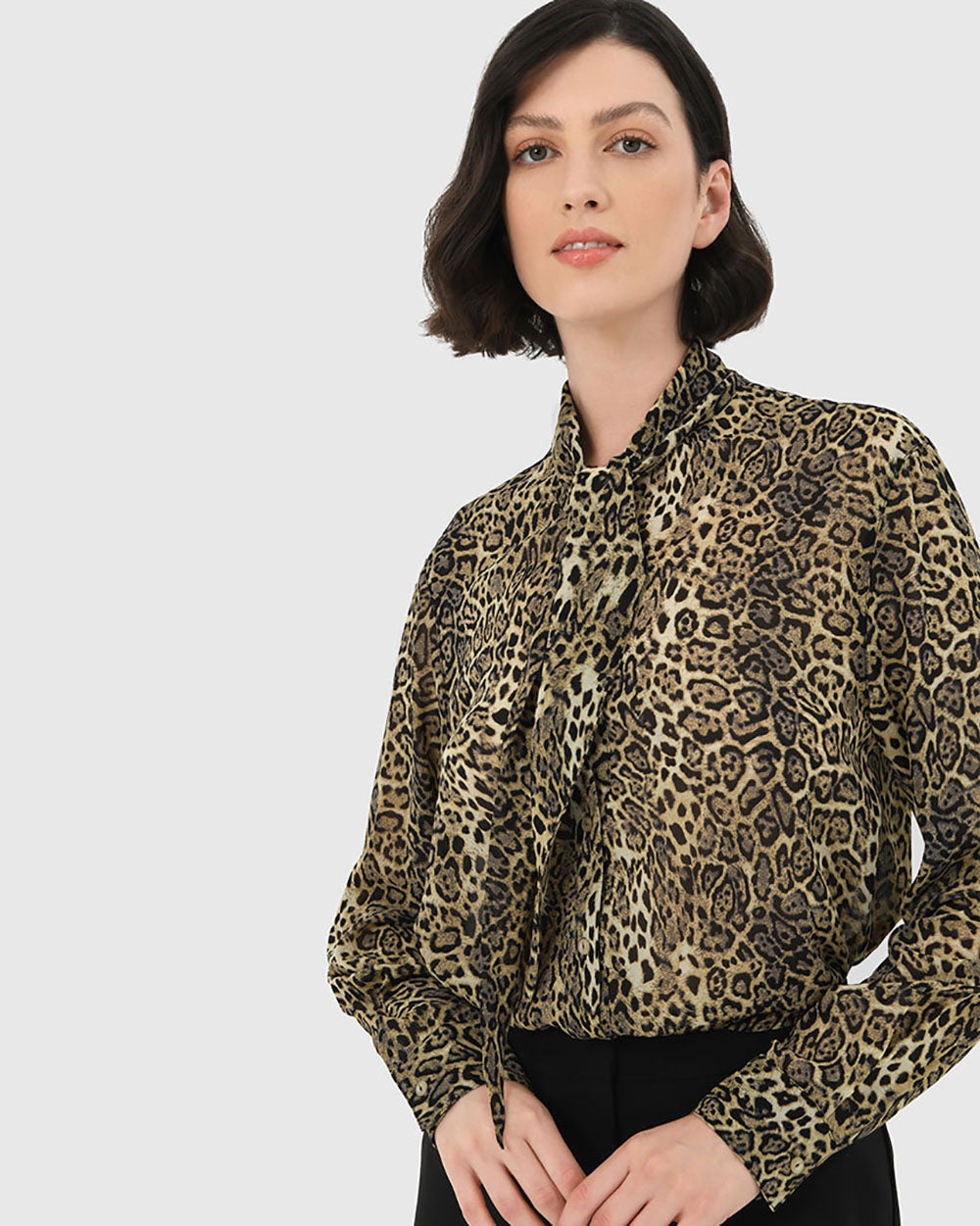 Pamelia Animal Print Blouse