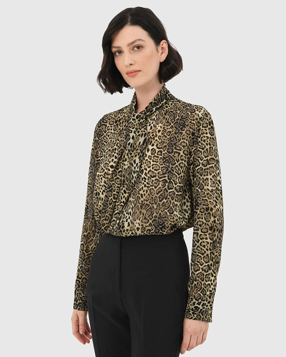 Pamelia Animal Print Blouse