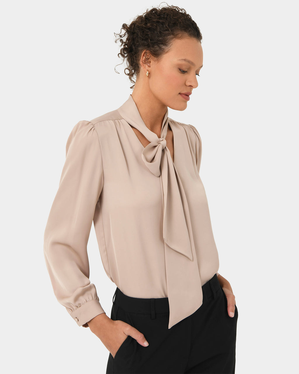 Serene Tie Neck Blouse