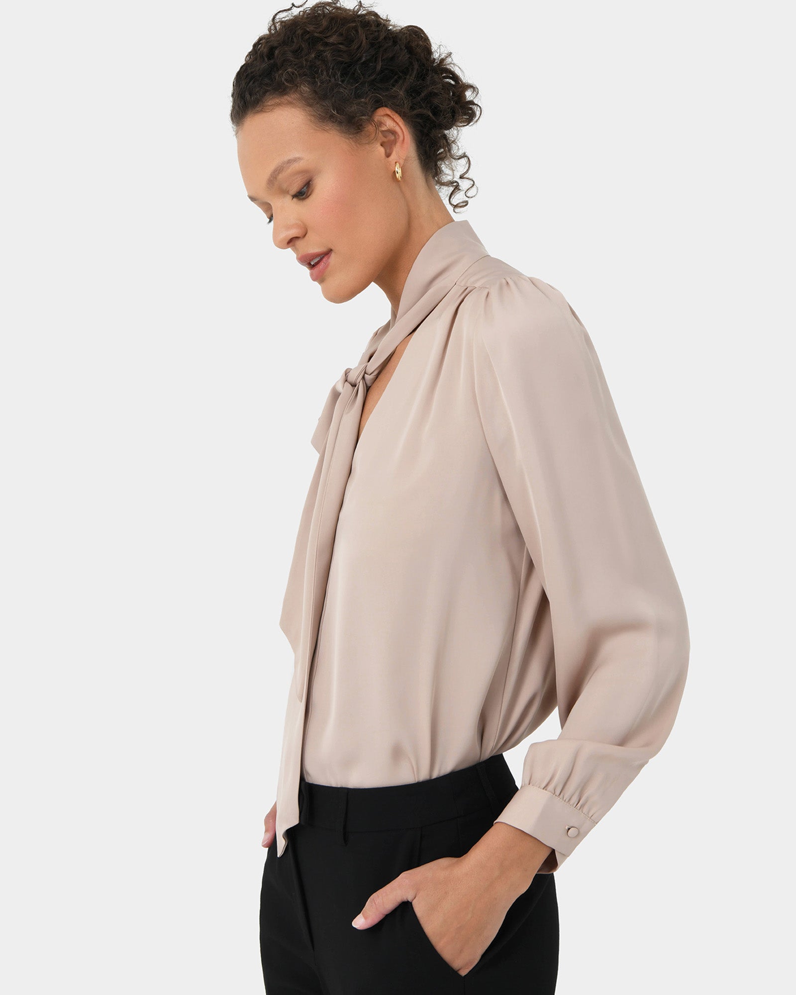 Serene Tie Neck Blouse