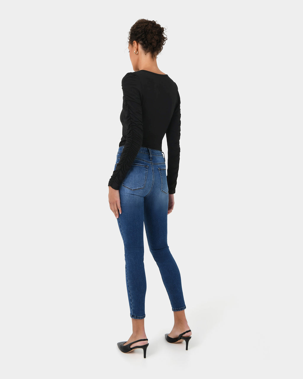 Gissele Ruched Sleeve Top