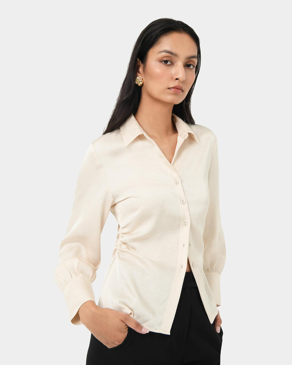 Blair Satin Collar Blouse
