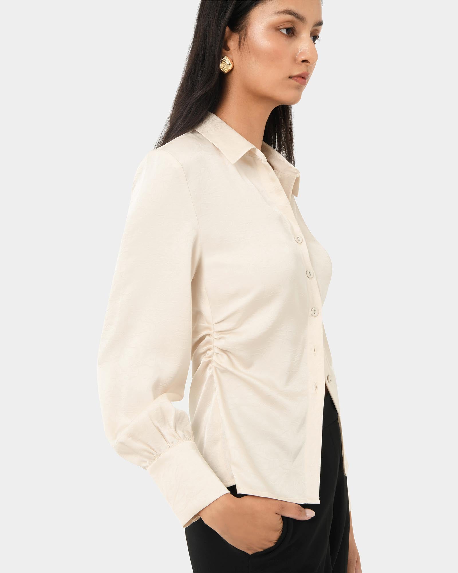 Blair Satin Collar Blouse