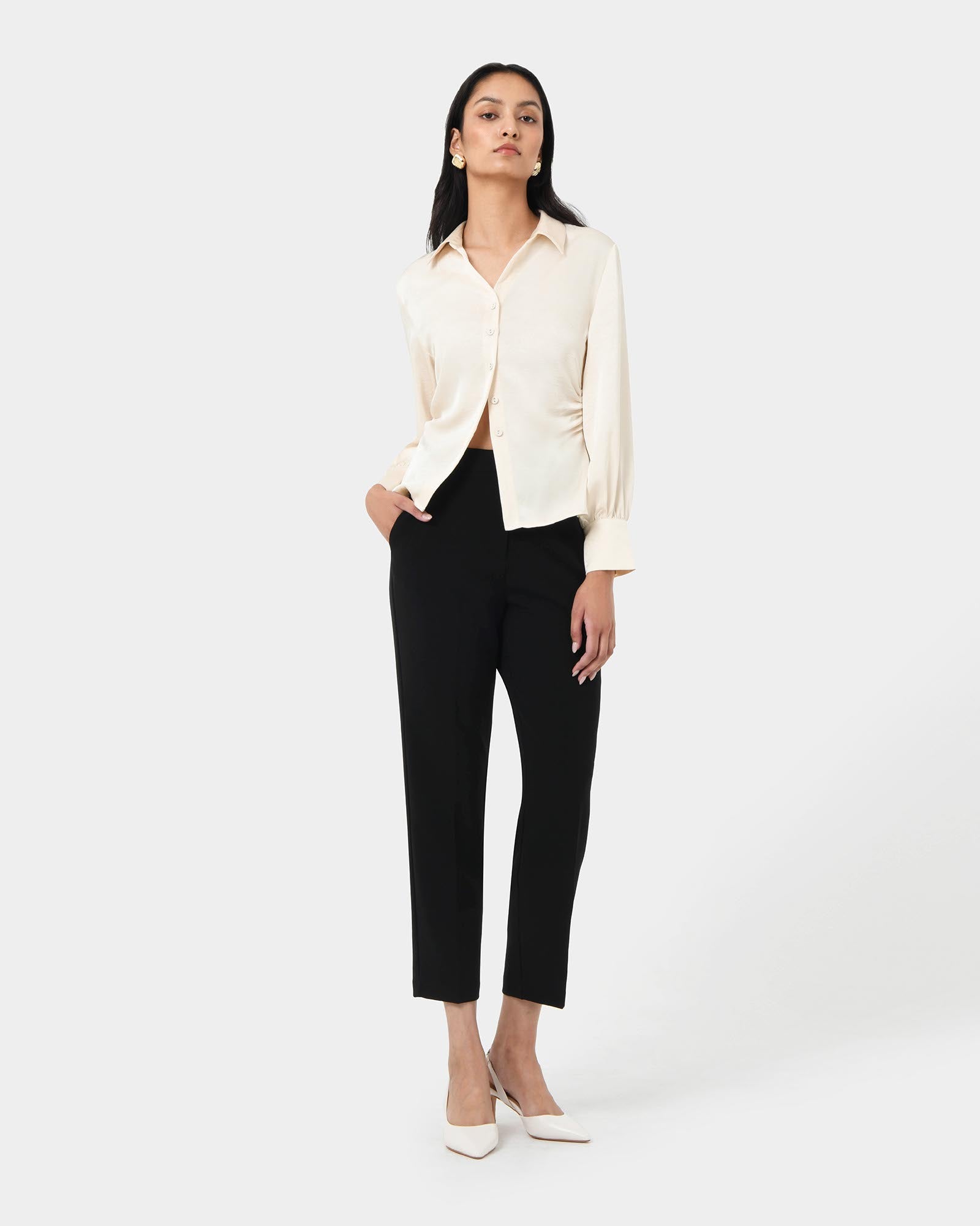 Blair Satin Collar Blouse