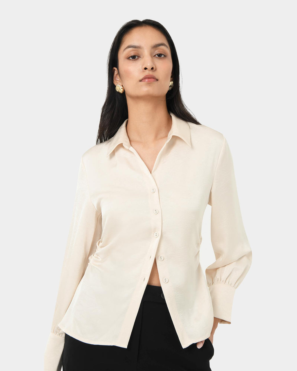 Blair Satin Collar Blouse