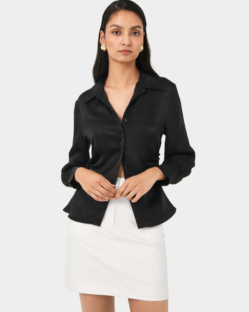 Blair Satin Collar Blouse