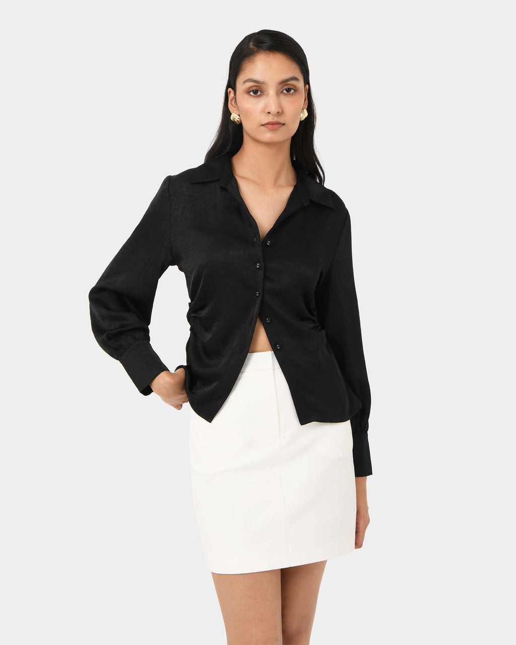 Blair Satin Collar Blouse