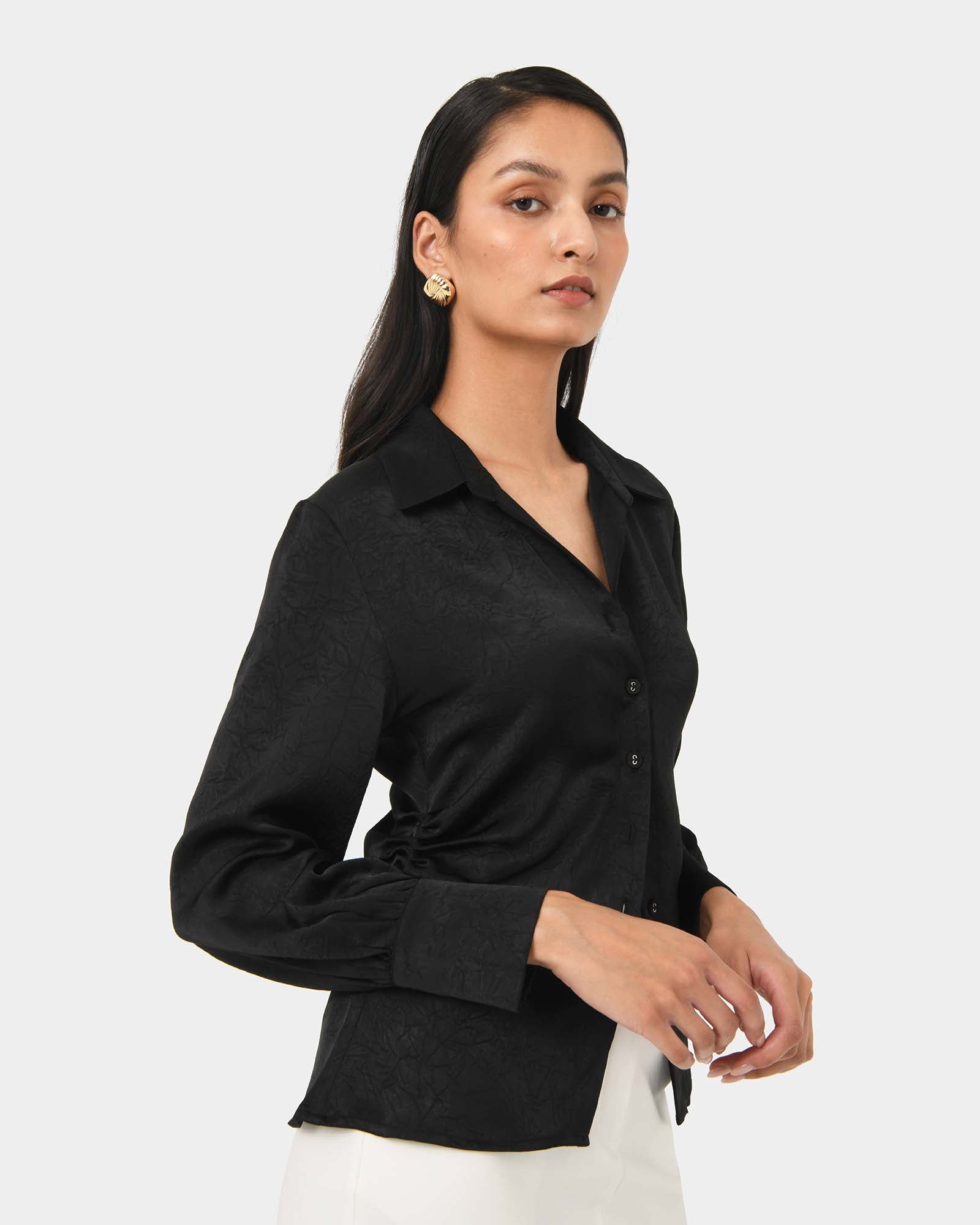 Blair Satin Collar Blouse