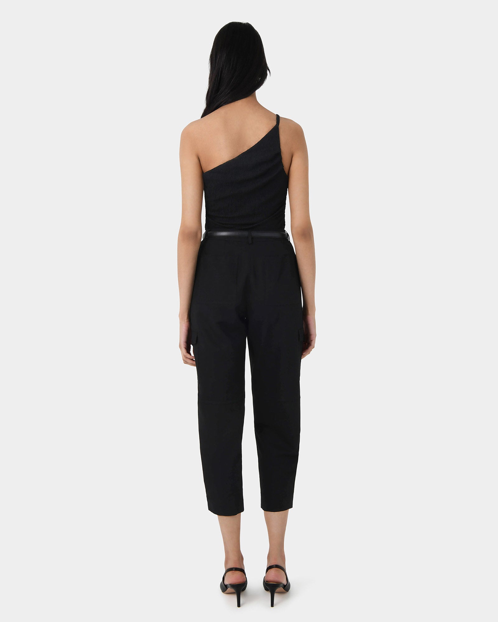Izzy One Shoulder Crepe Top