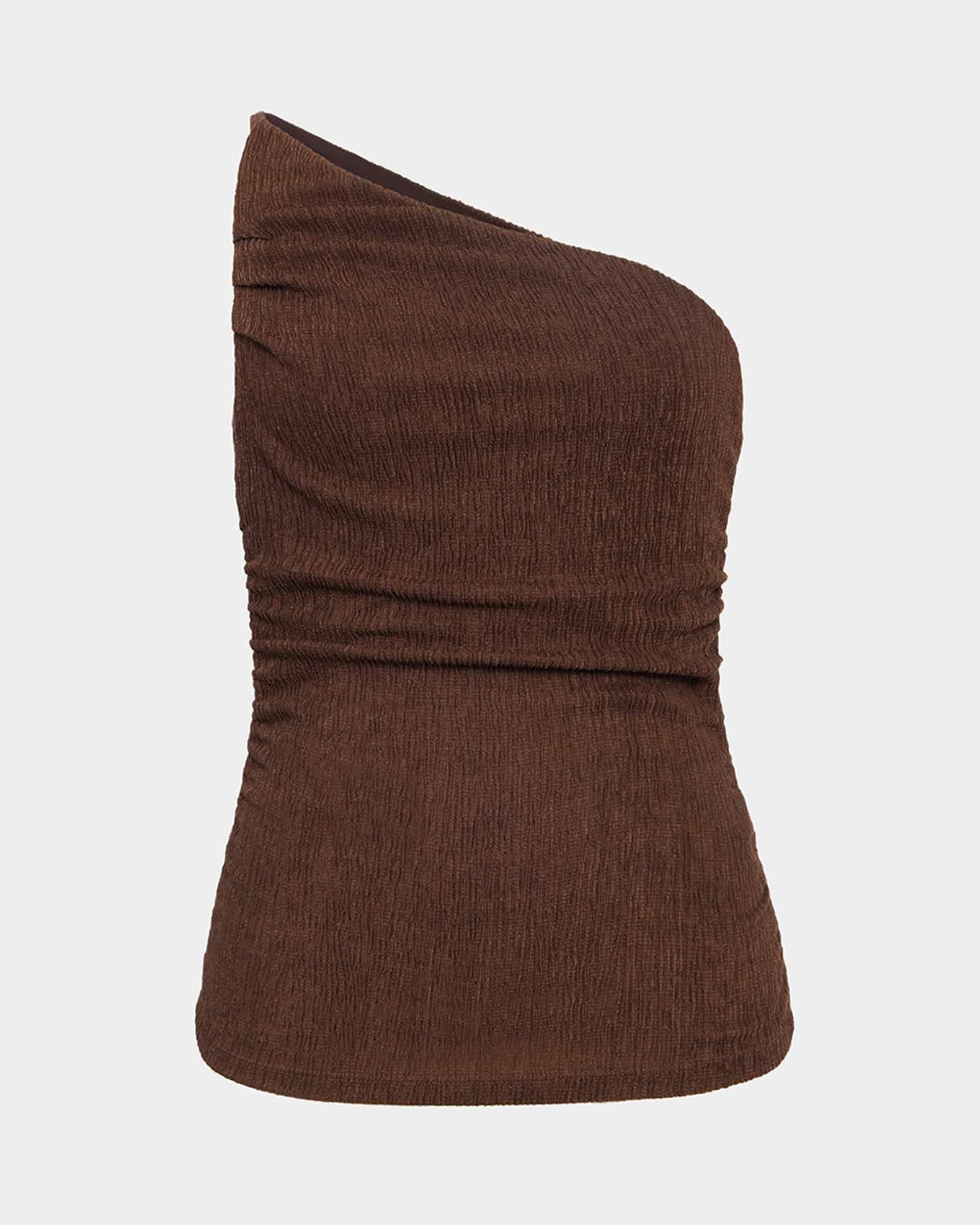 Izzy One Shoulder Crepe Top