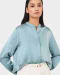 Maira Stand Collar Blouse